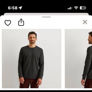 Brand new men’s extra large double knit raglan pullover